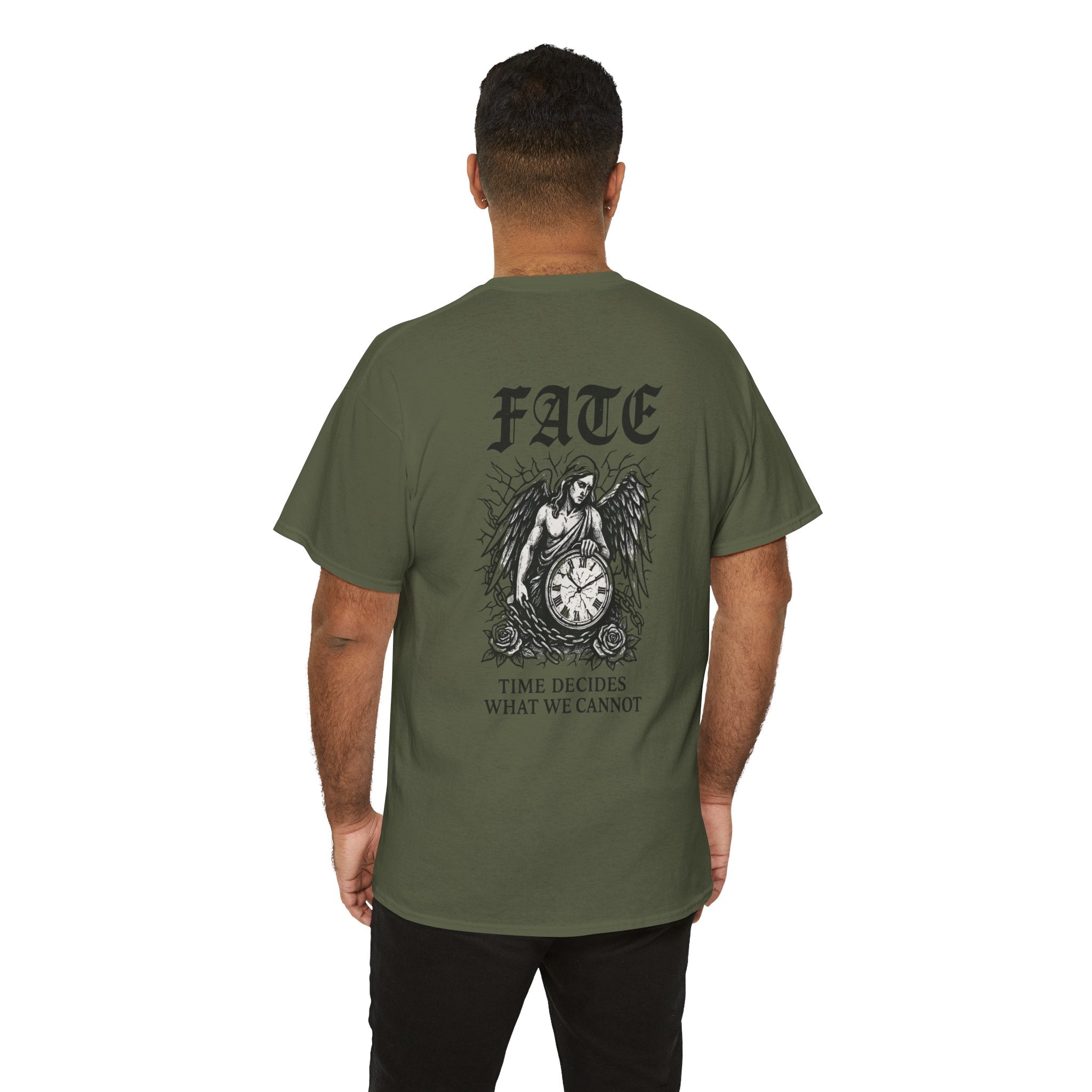 Fate-themed Unisex Tee - Time Decides Graphic Shirt