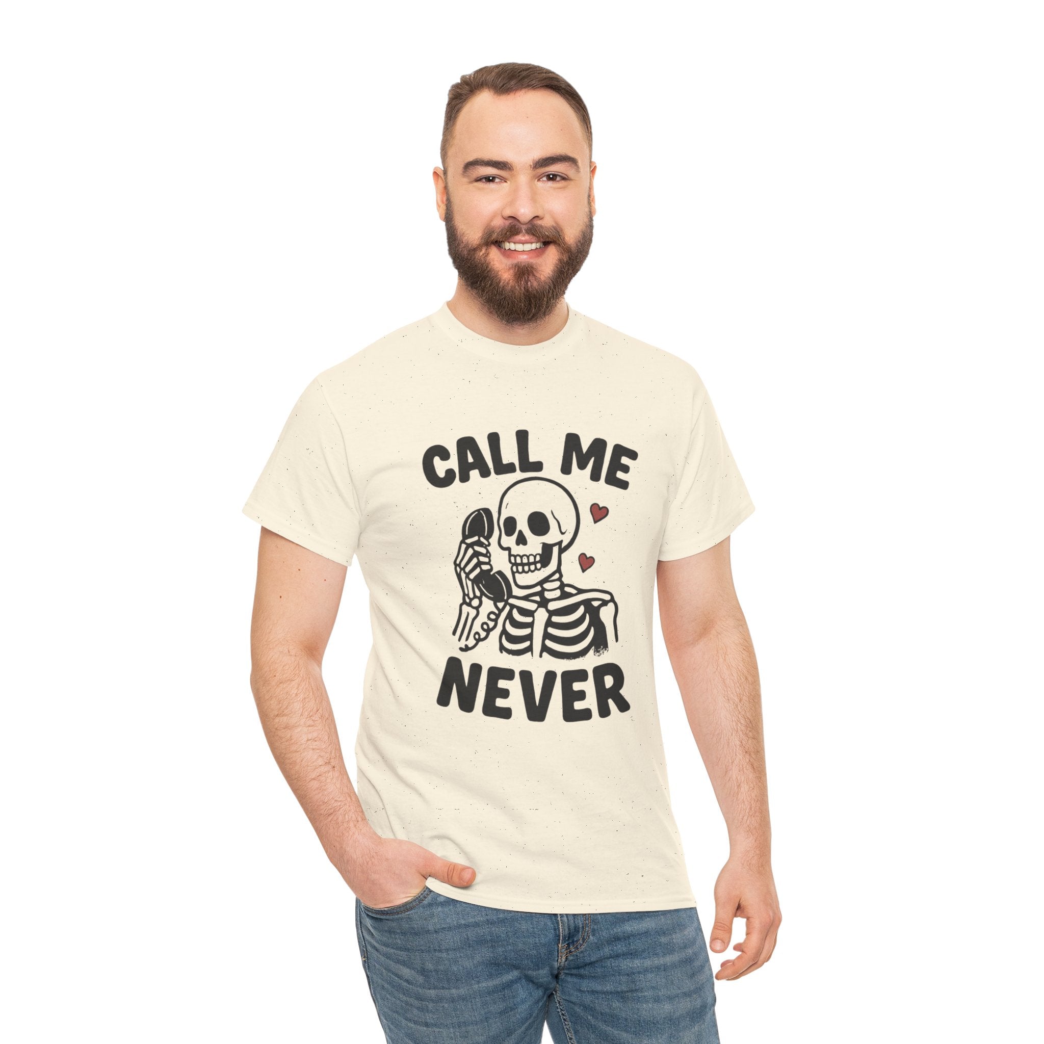 Skeleton Tee - Unisex Heavy Cotton T-Shirt, Fun Halloween Shirt