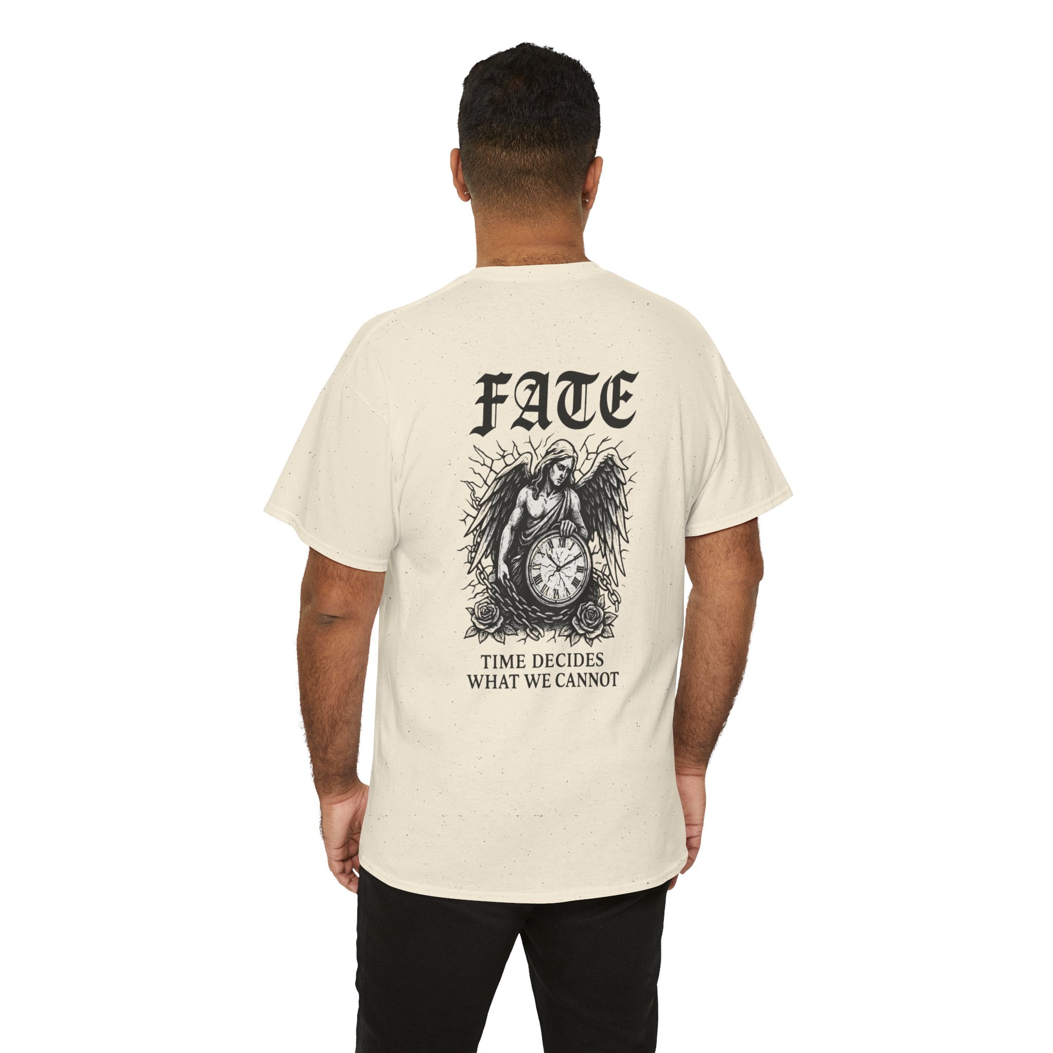 Fate-themed Unisex Tee - Time Decides Graphic Shirt