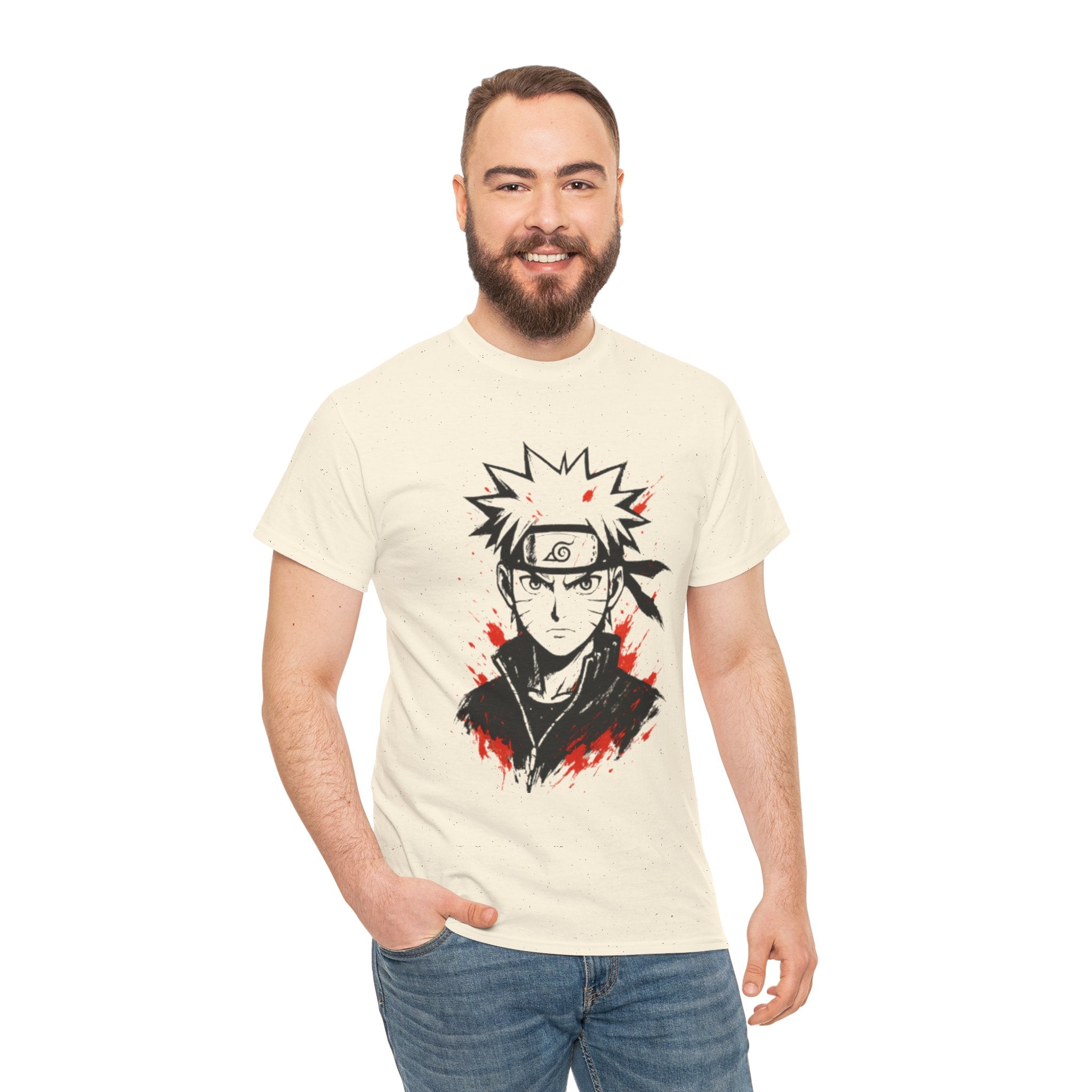 Naruto Themed Unisex Heavy Cotton Tee, Anime Shirt