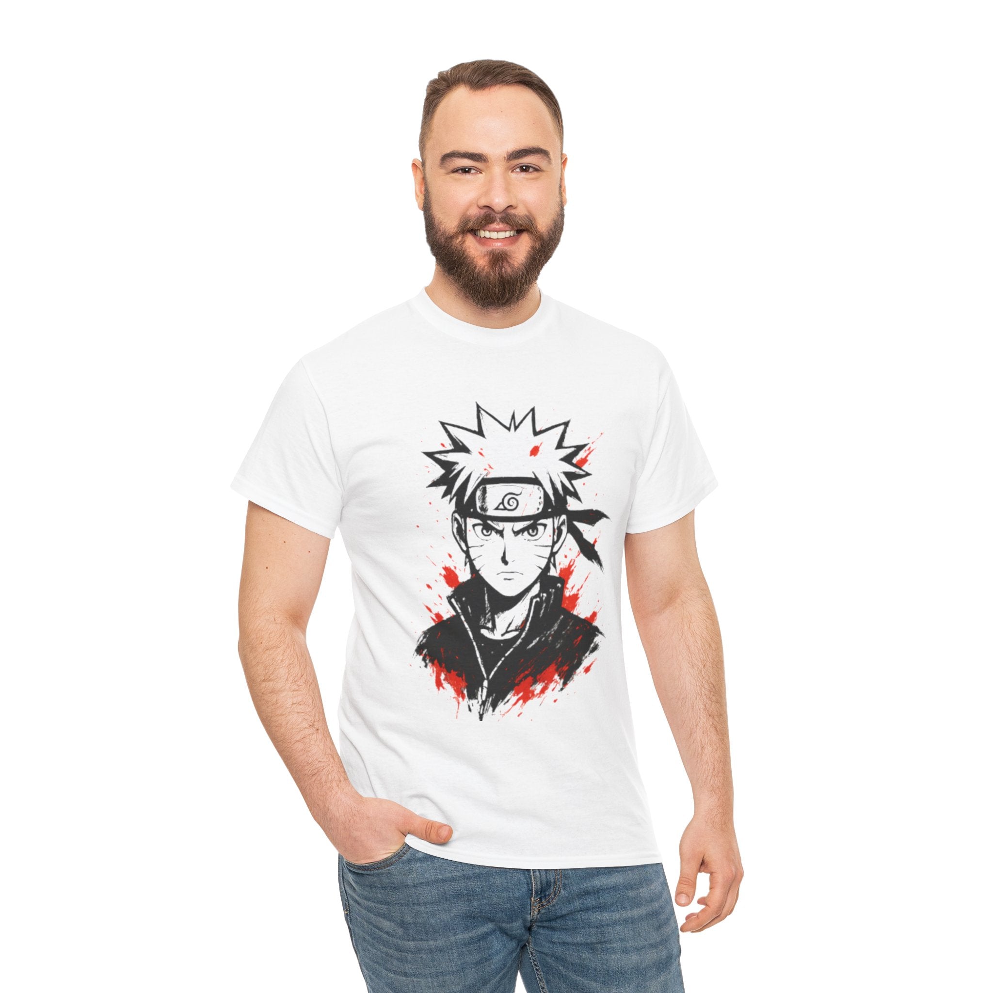 Naruto Themed Unisex Heavy Cotton Tee, Anime Shirt