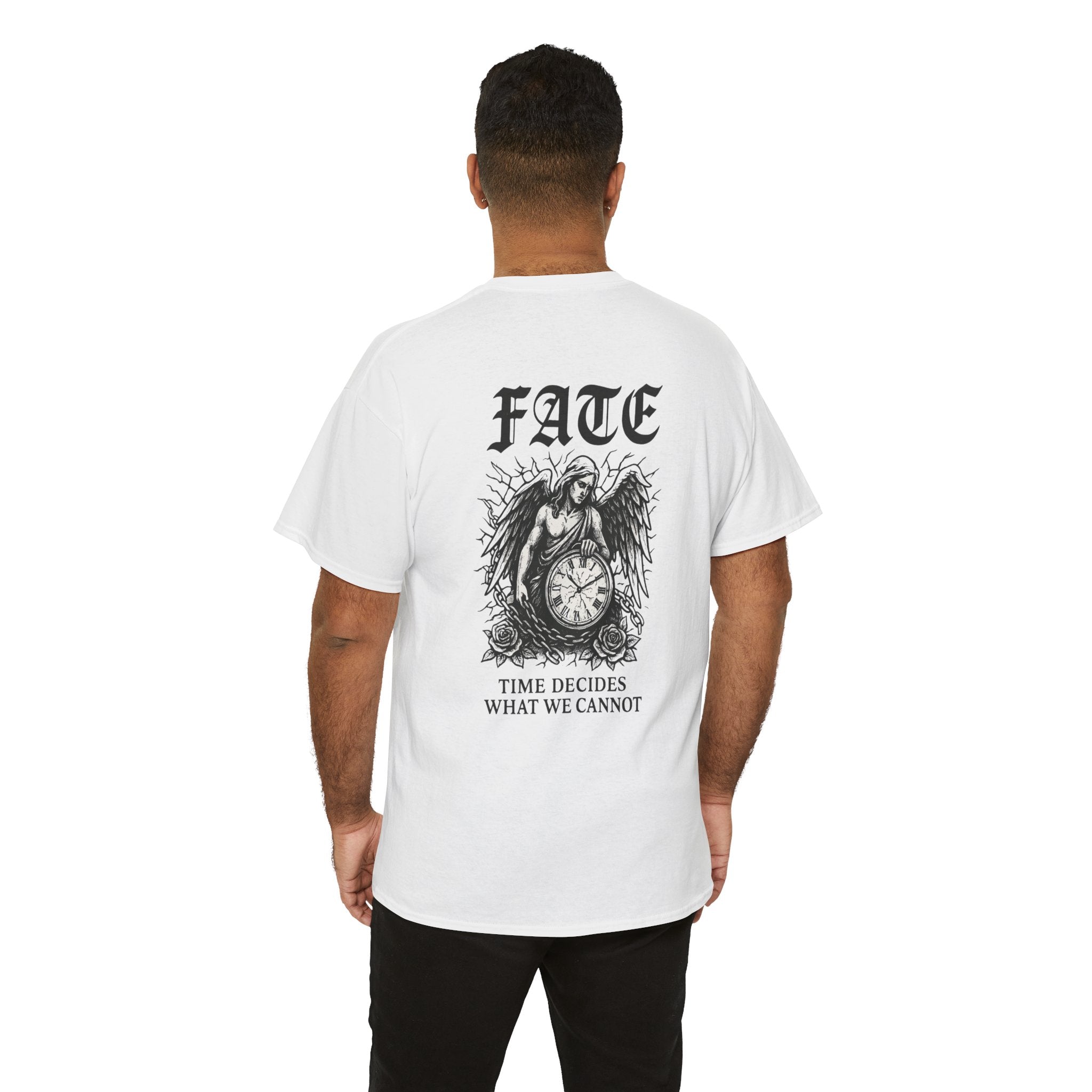Fate-themed Unisex Tee - Time Decides Graphic Shirt