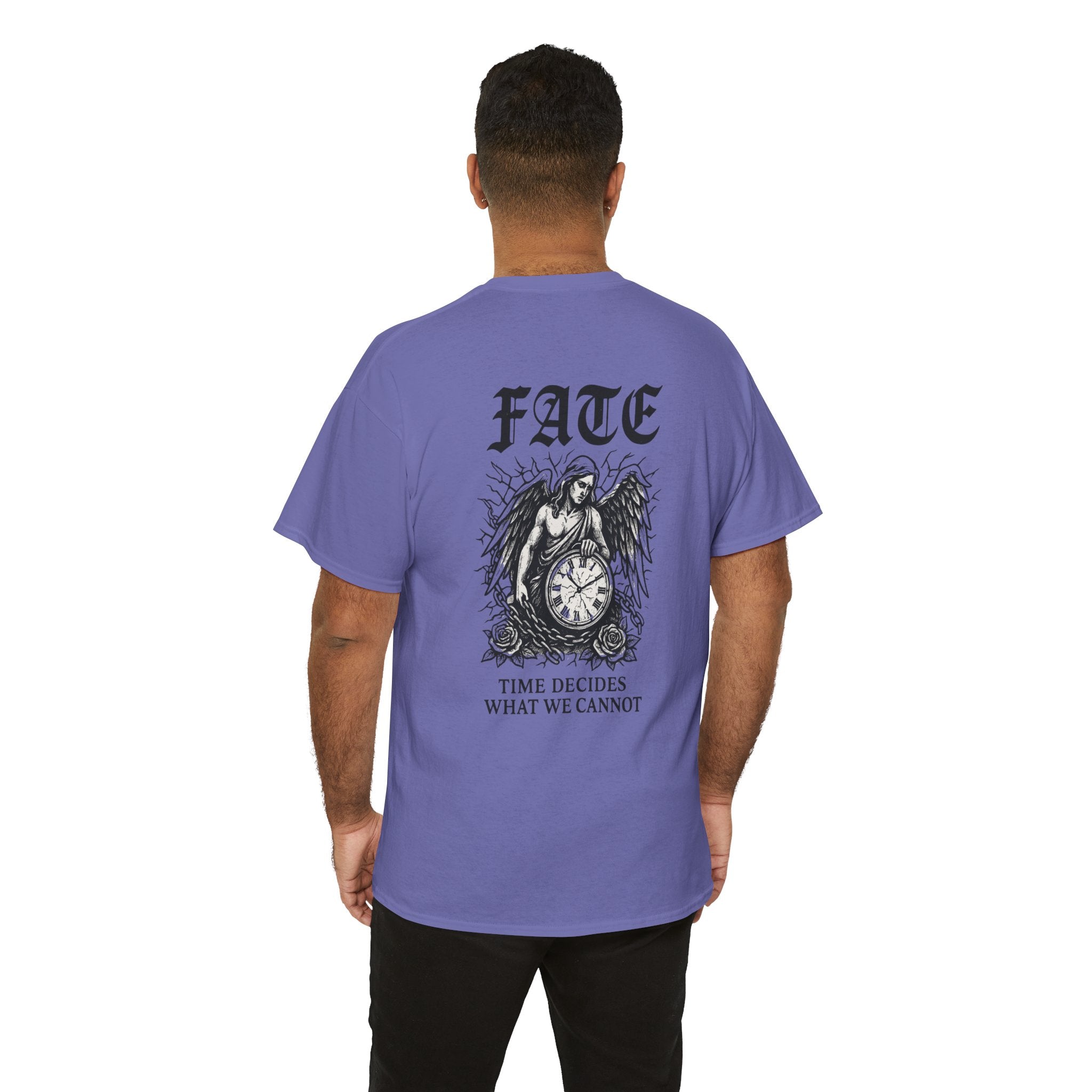 Fate-themed Unisex Tee - Time Decides Graphic Shirt